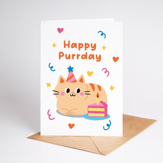 Happy Purrday Card