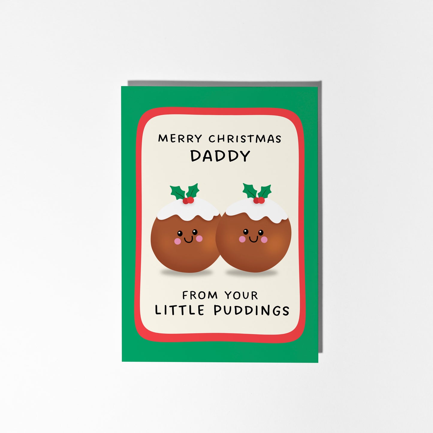 Merry Christmas Daddy From Your Little Puddings (2 Puddings)