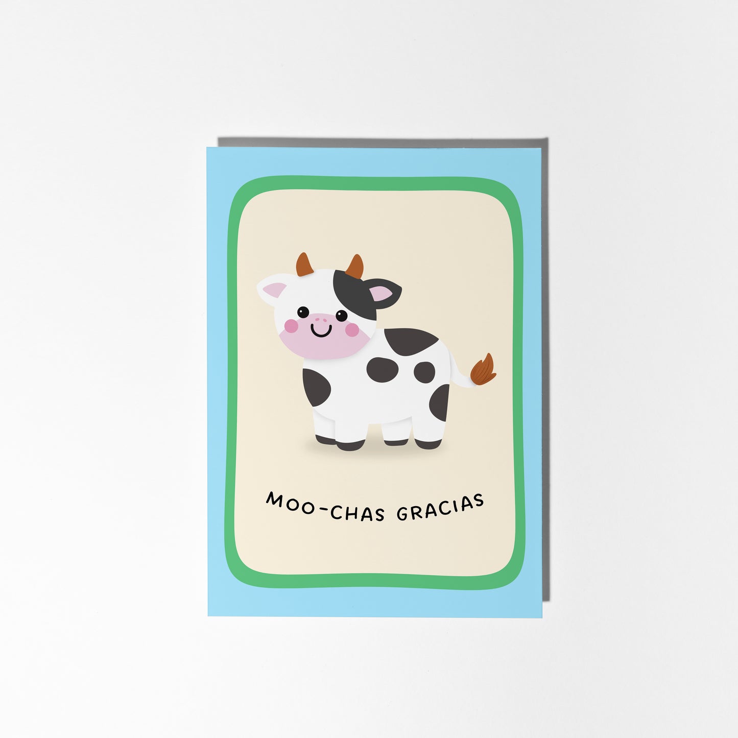 Moo-Chas Gracias Thank You Card