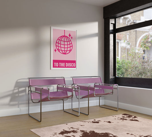 Disco Time Art Print, Retro Wall Décor - PulpKo