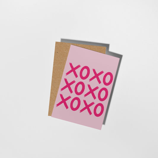 Hugs and Kisses, Blank Appreciation, Love Card - PulpKo