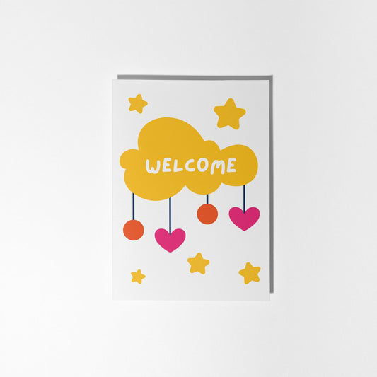 Personalised New Baby Card, Greeting Card for New Baby - PulpKo