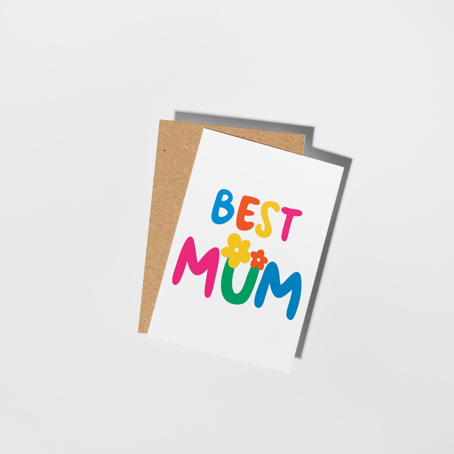 Best Mum Card, Cute Mother’s Day Card, Colourful Mum Card, Mum Birthday Card - PulpKo