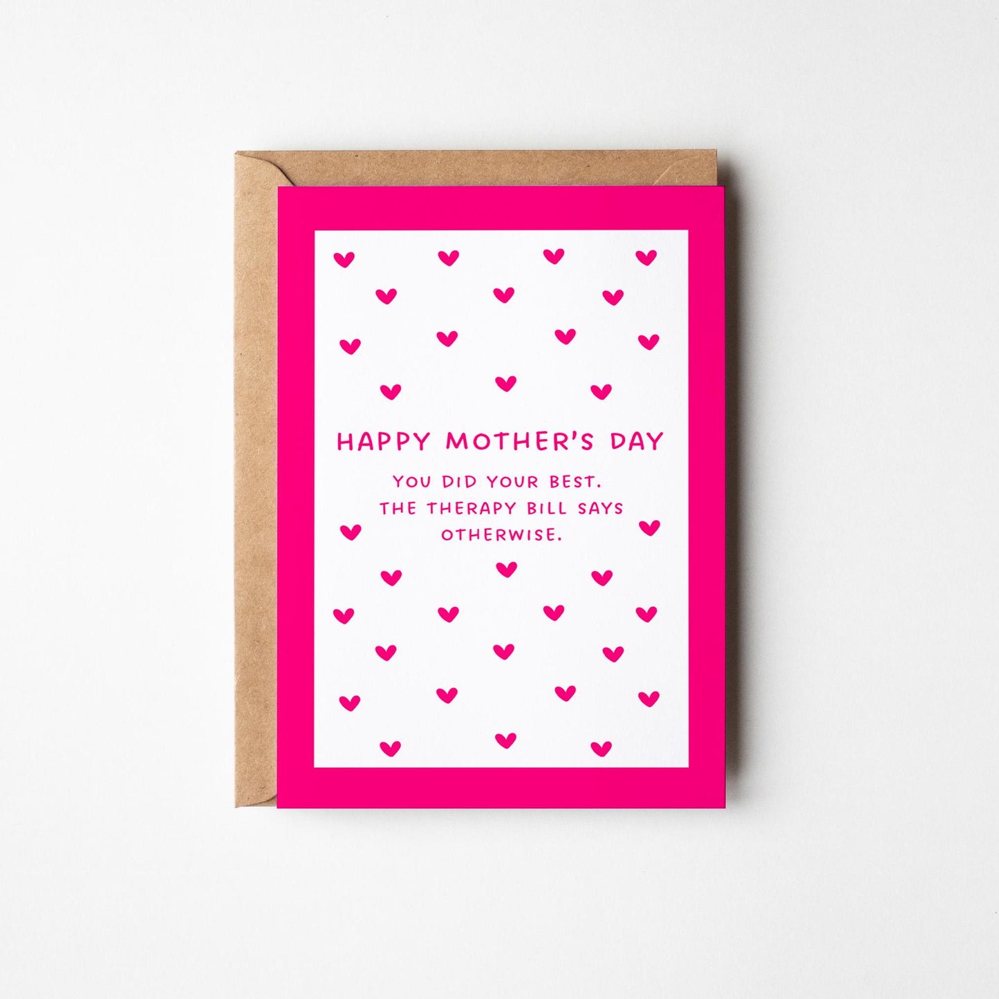 Funny Therapy Mother’s Day Card - Sarcastic Mum - Therapy Bill Joke - Cheeky Mum Banter - PulpKo