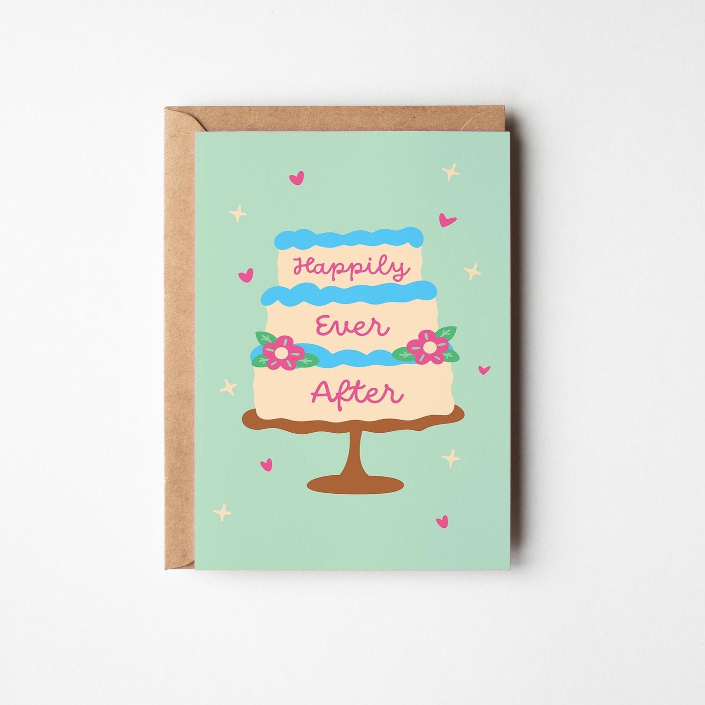 Happily Ever After Wedding Card, Congratulations Card, Wedding Day Card, Congrats Wedding Card - PulpKo