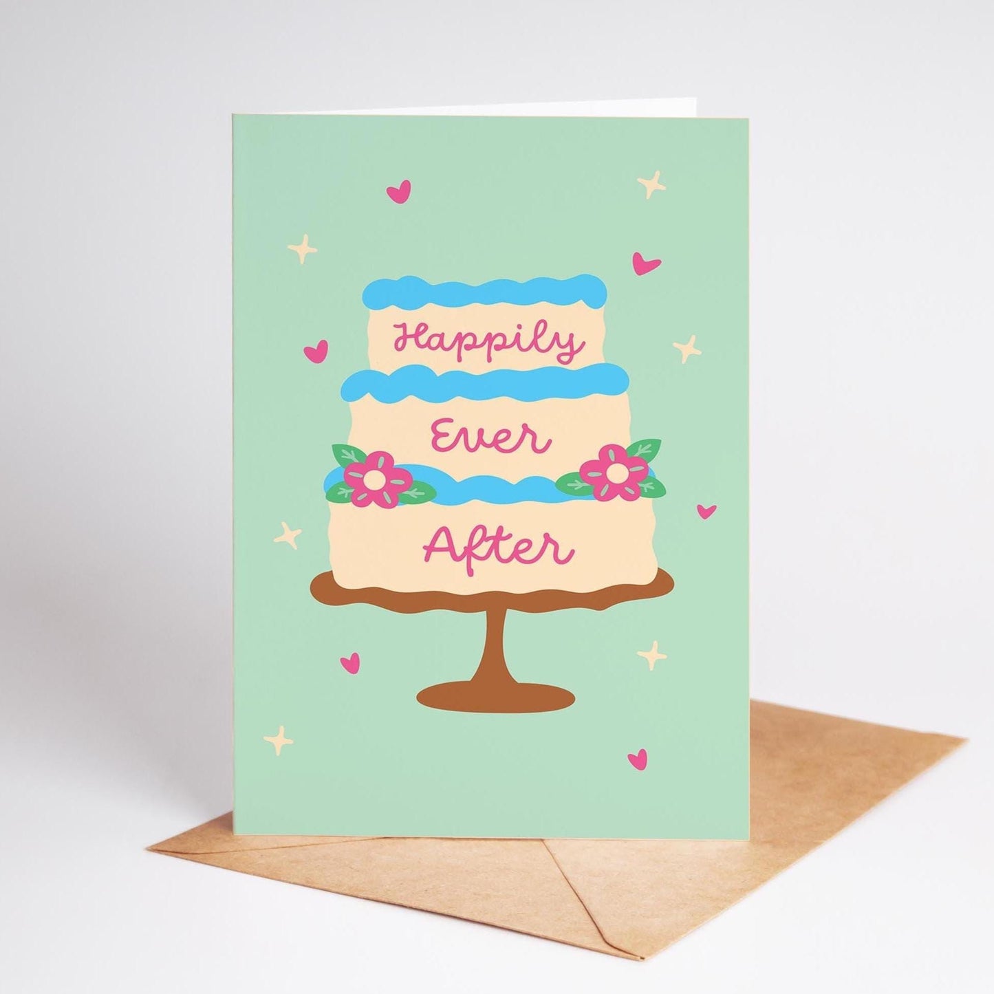 Happily Ever After Wedding Card, Congratulations Card, Wedding Day Card, Congrats Wedding Card - PulpKo