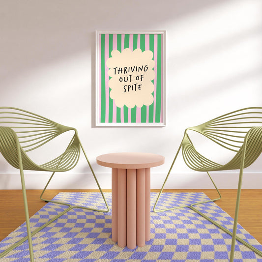 Thriving Out of Spite, Funny Quote Wall Art Print, A5 A4 Print - PulpKo