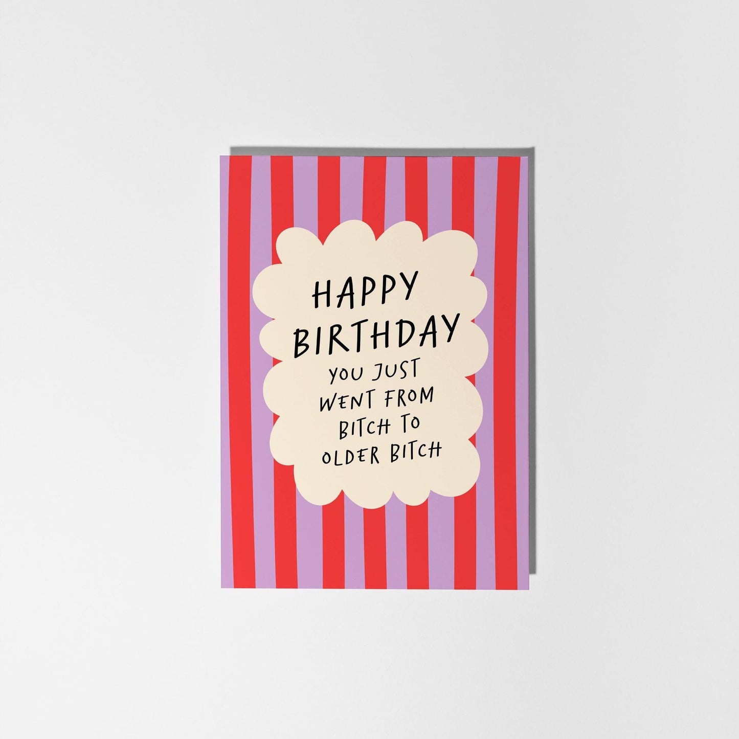 Funny Birthday Card for Her, Bitch to Older Bitch, Colourful Birthday Card for Her, Best Friend, Sister, Mum - PulpKo