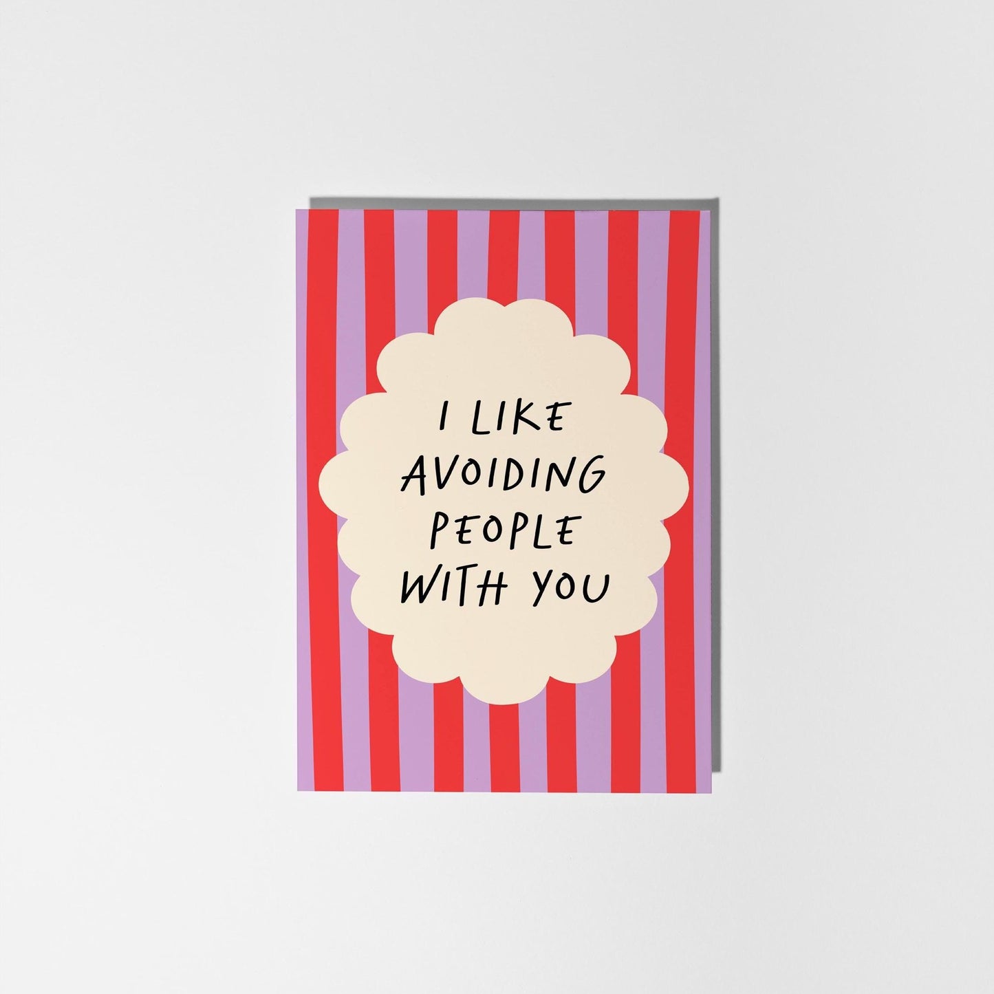 I Like Avoiding People With You – Funny Card for Friend or Partner - PulpKo