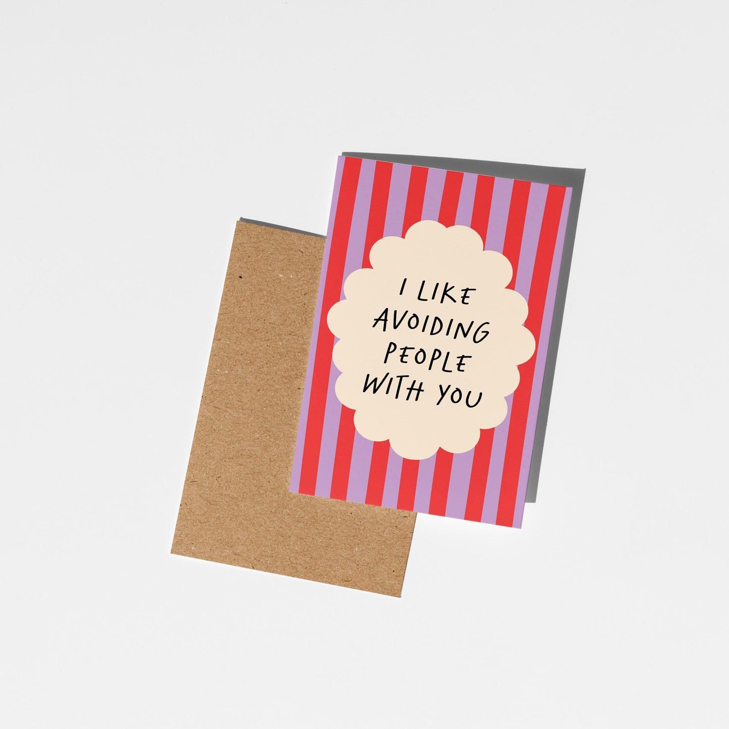 I Like Avoiding People With You – Funny Card for Friend or Partner - PulpKo