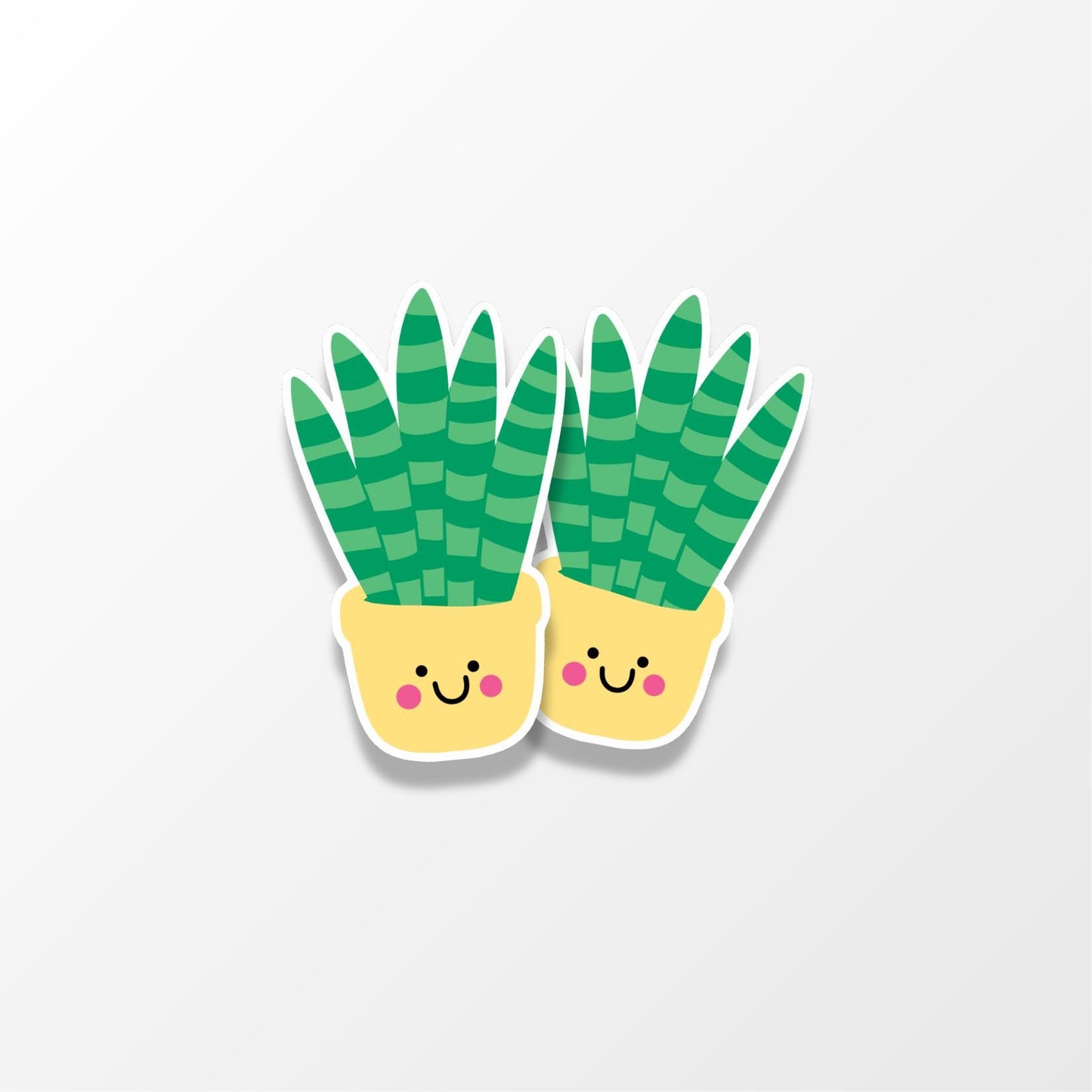 Snake Plant Sticker – Cute Houseplant Vinyl Sticker - PulpKo