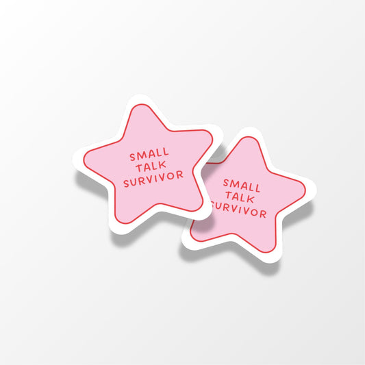 Small Talk Survivor Sticker - PulpKo