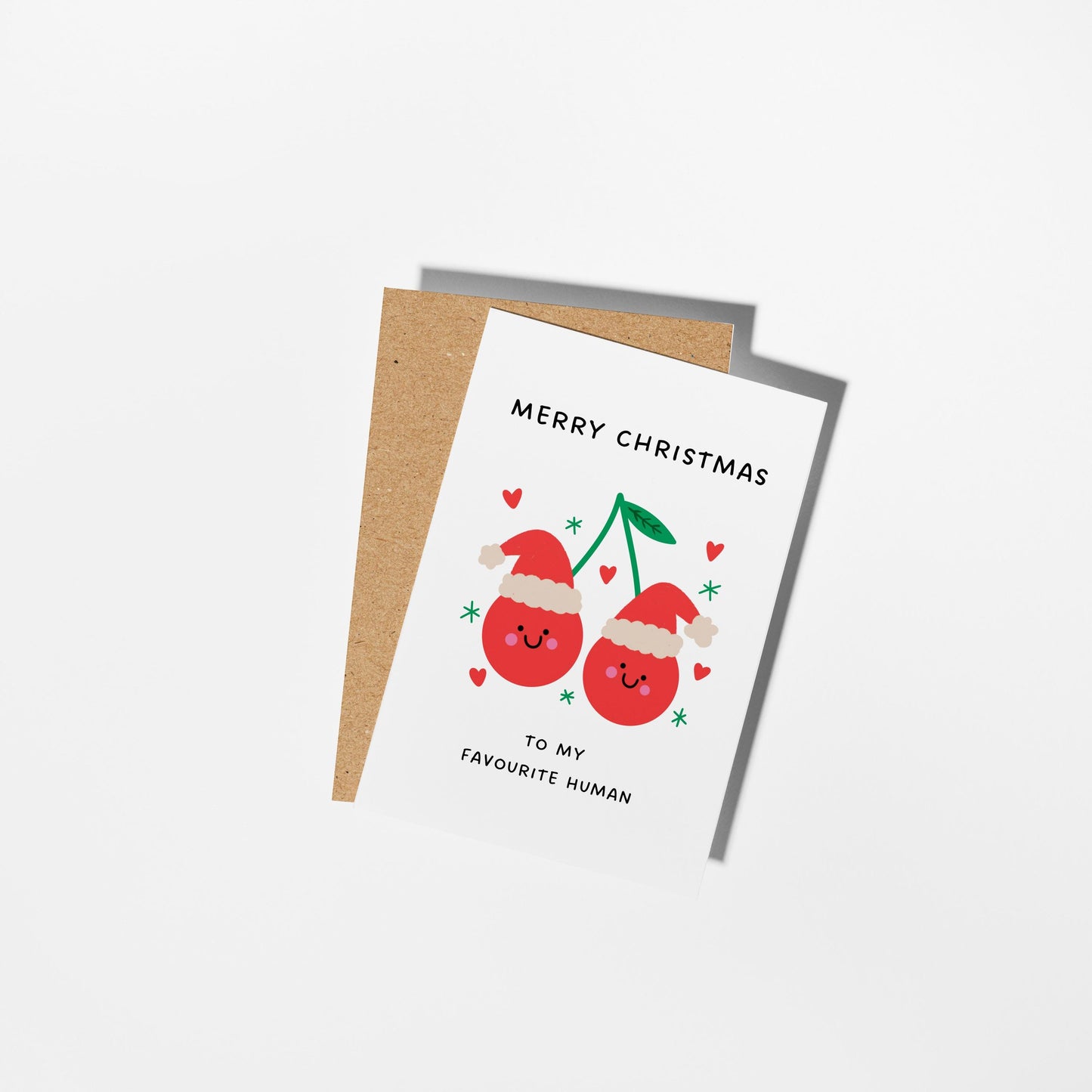 Merry Christmas To My Favourite Human Card - PulpKo
