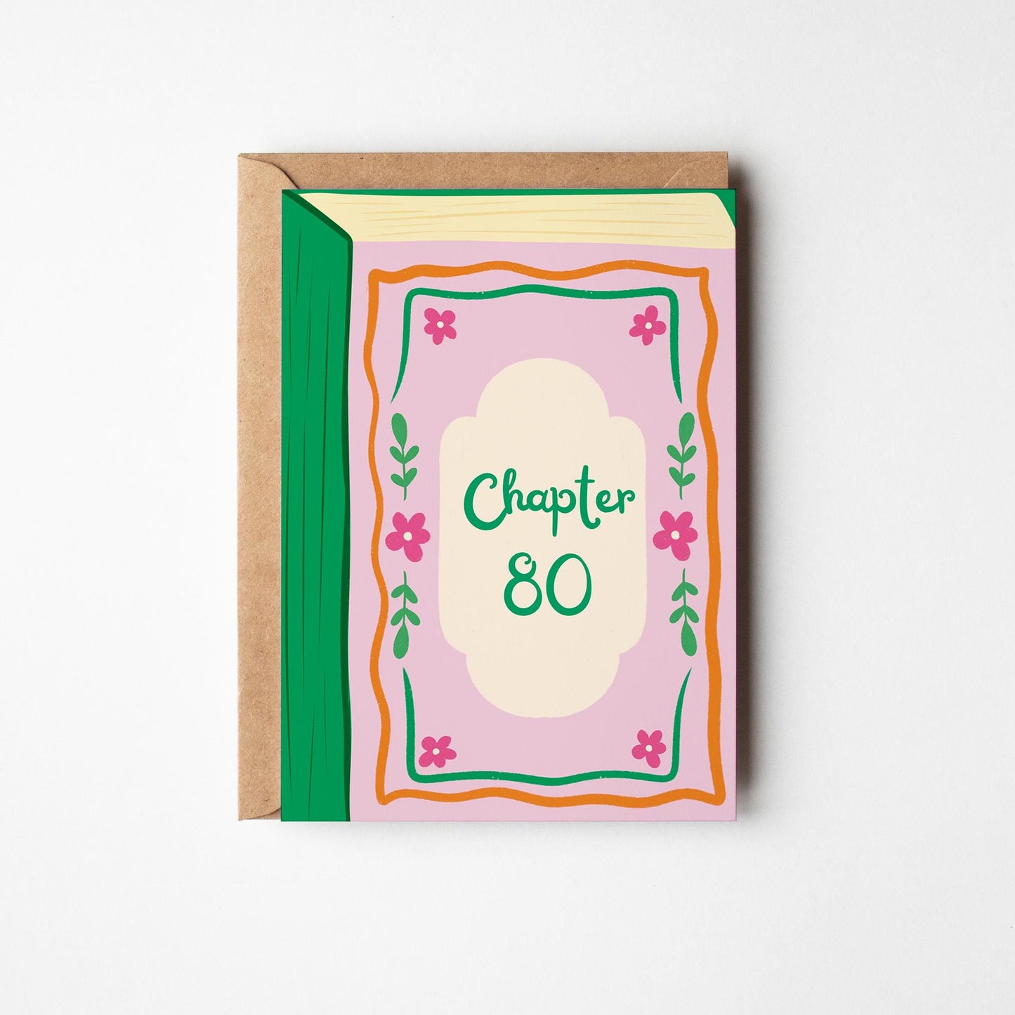 Chapter 80 Birthday Card, Book Lover Birthday Card, 80th Birthday Card for Her - PulpKo
