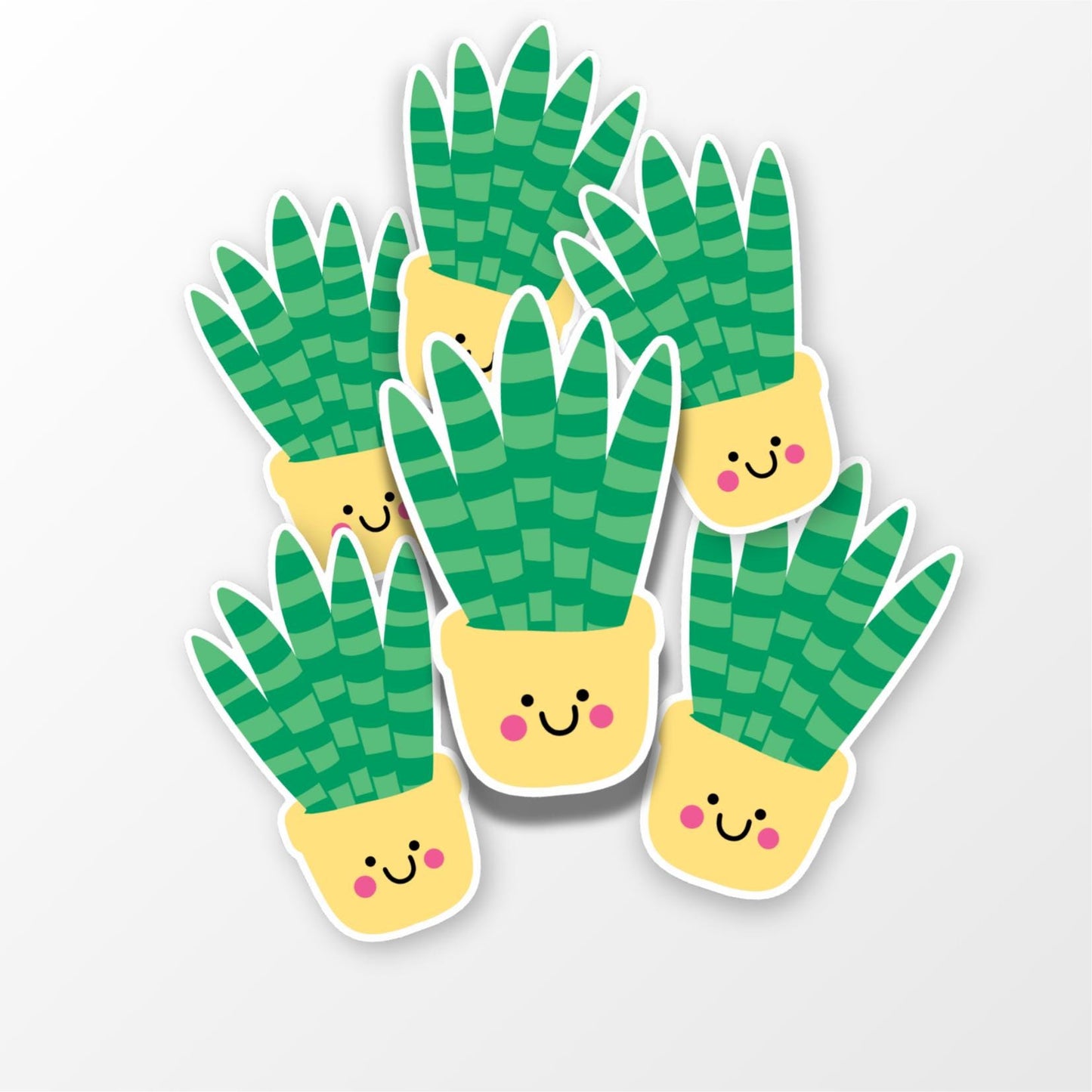 Snake Plant Sticker – Cute Houseplant Vinyl Sticker - PulpKo