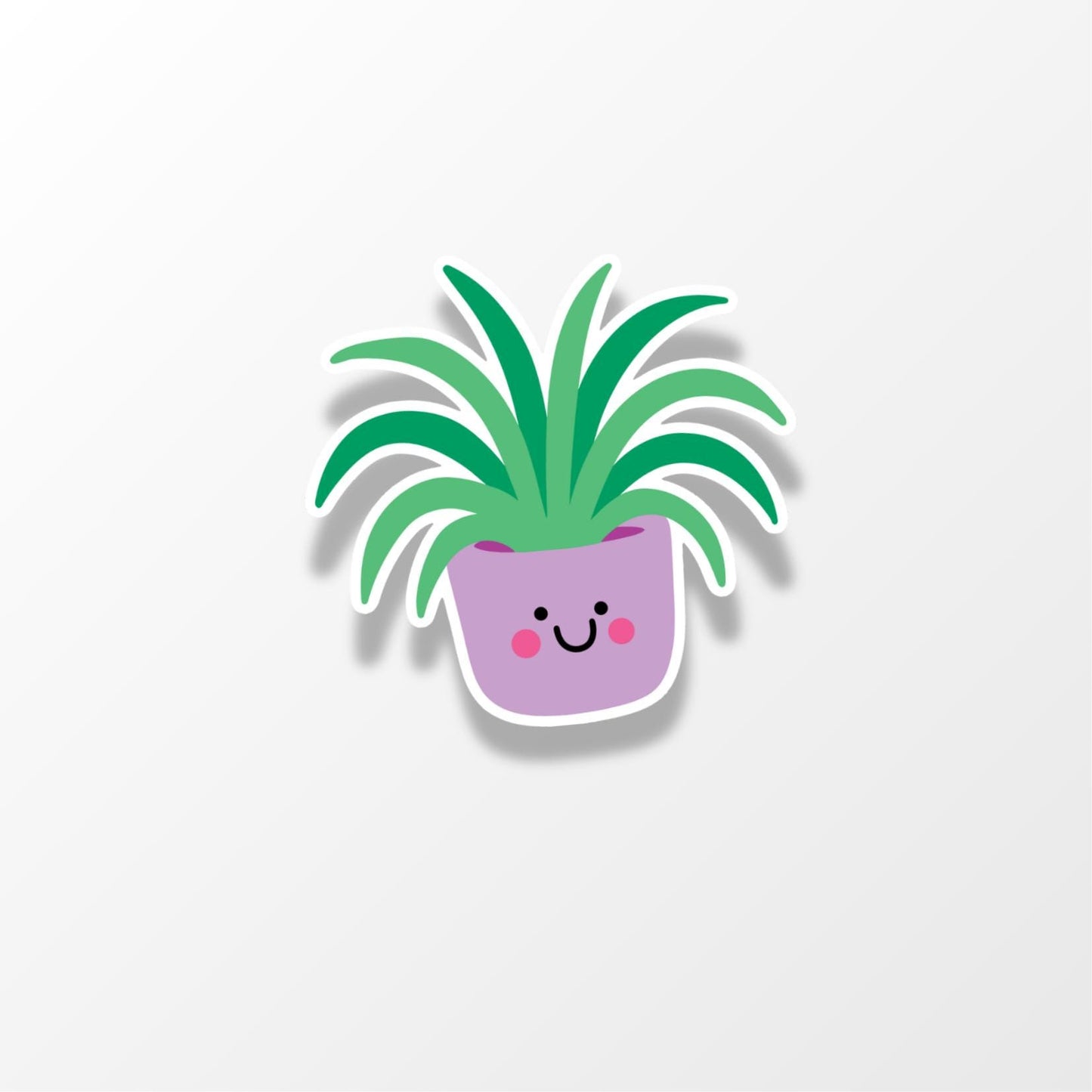 Plant Sticker Pack – 3 Cute Potted Plant Vinyl Stickers - PulpKo