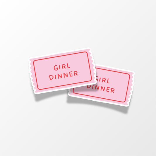 Girl Dinner Sticker - PulpKo