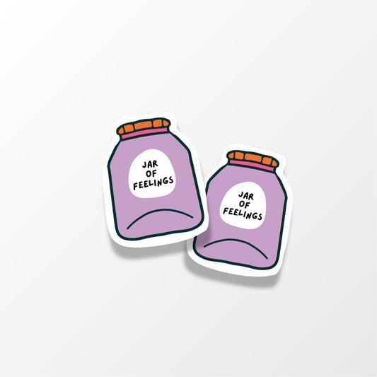 Jar of Feelings Sticker - PulpKo