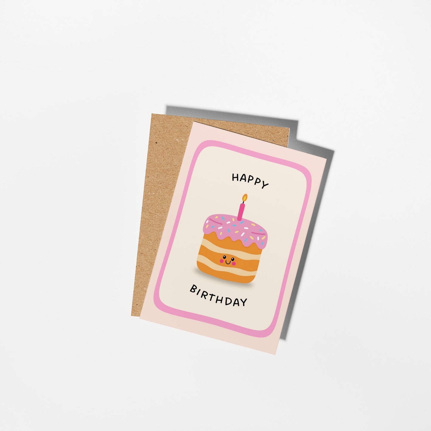 Happy Birthday Pink Cupcake - PulpKo