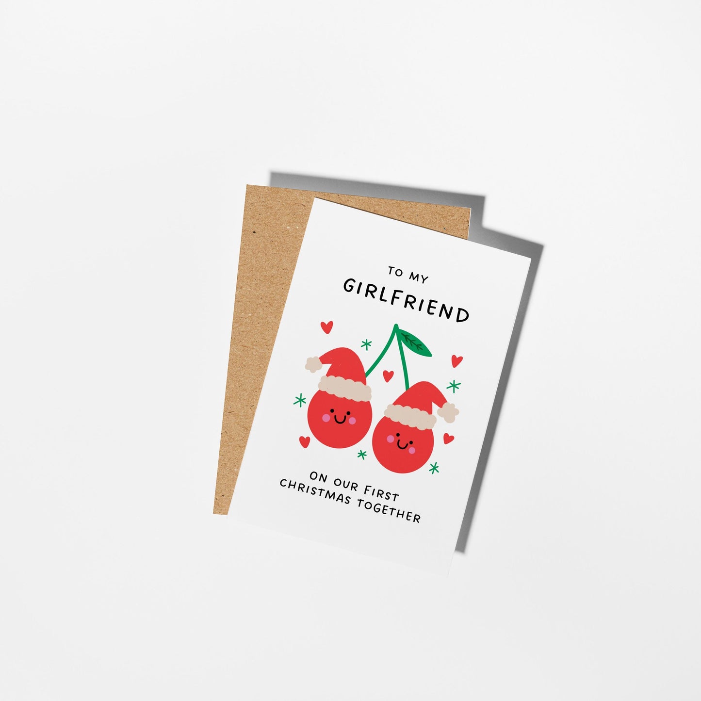 To My Girlfriend – First Christmas Together Card - PulpKo