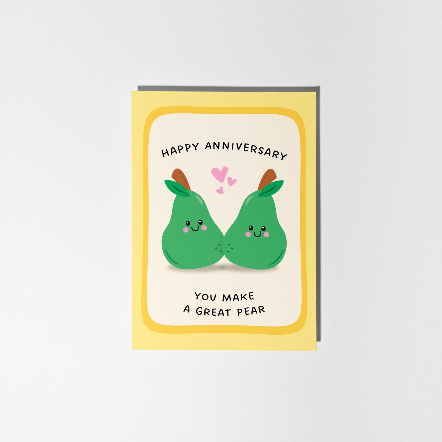 You Make a Great Pear Card, Pear Anniversary Card - PulpKo