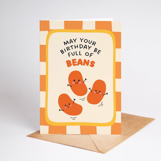 Full of Beans Birthday Card - PulpKo