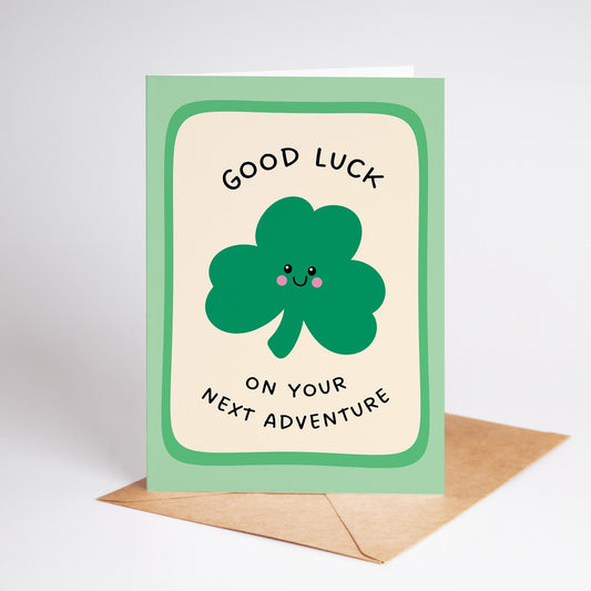 Good Luck Card, Next Adventure, Moving, New Job, Travelling Greeting Card - PulpKo