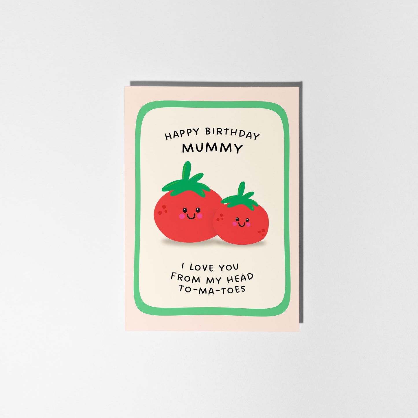 Mummy Birthday Card, Funny Tomato Pun Card from Daughter or Son, - PulpKo