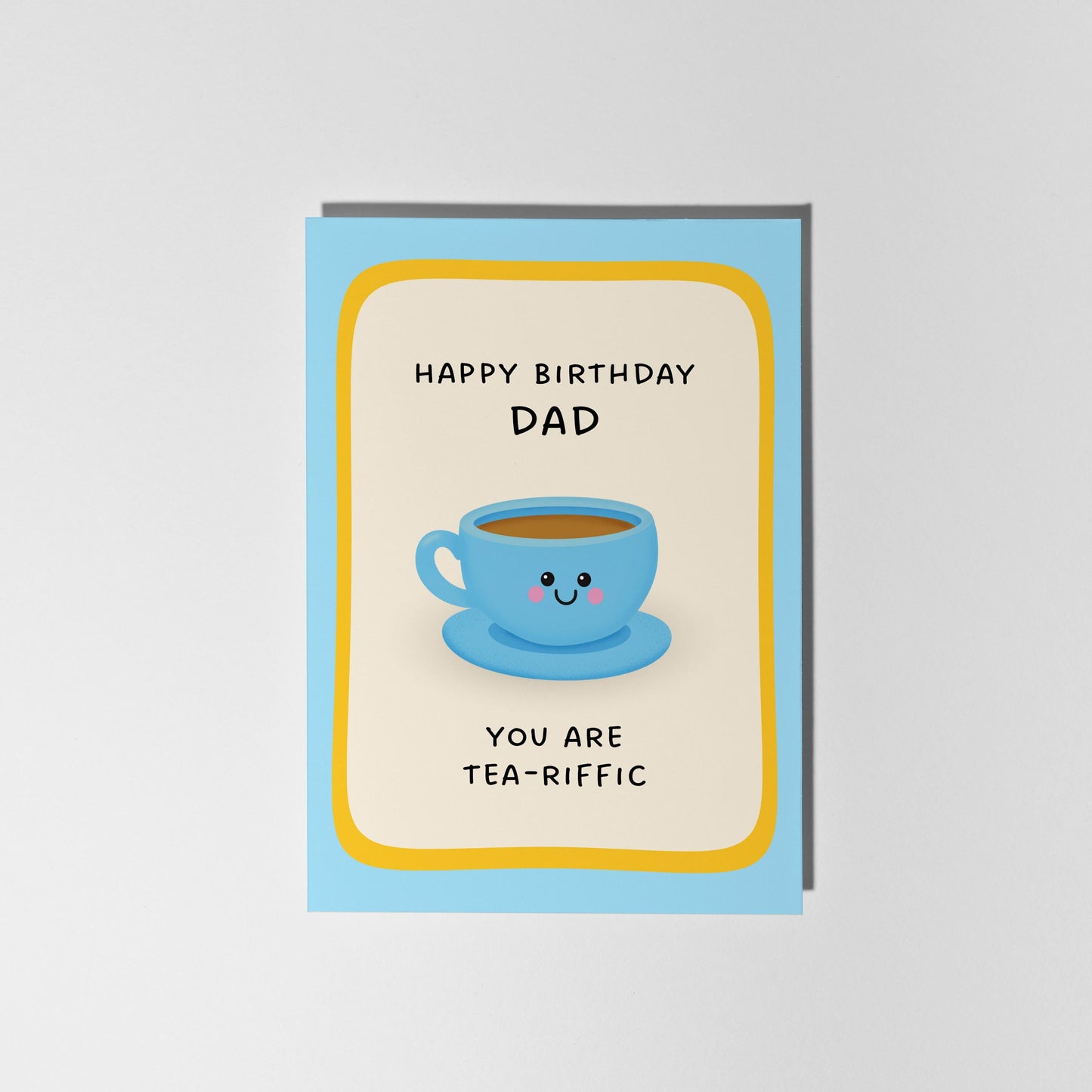 Dad Birthday Card, Tea-riffic Dad Birthday Card - PulpKo