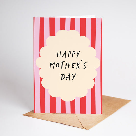 Happy Mother’s Day Card, Minimal Illustrated Card for Mum - PulpKo