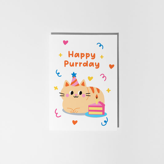 Happy Purrday Card