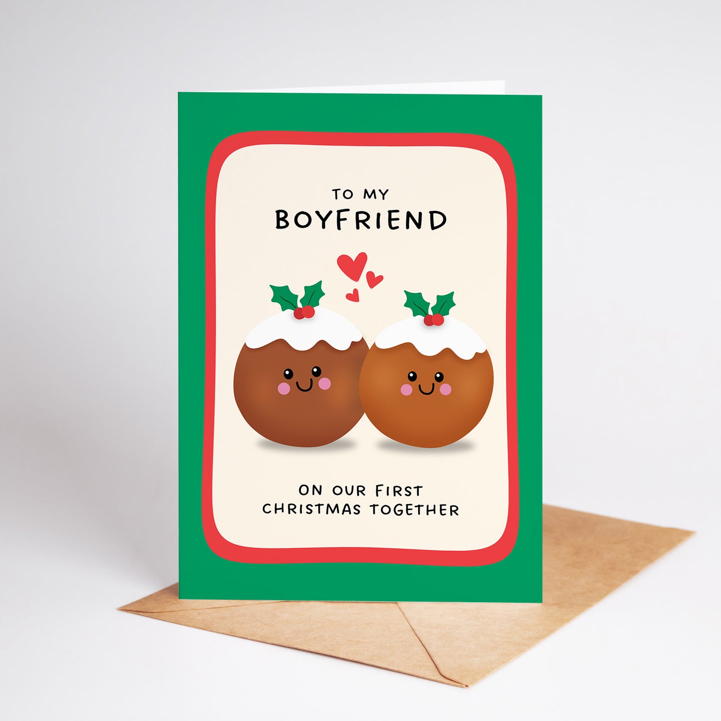 To My Boyfriend on Our First Christmas Together Card