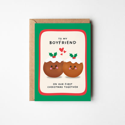 To My Boyfriend on Our First Christmas Together Card