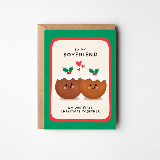 To My Boyfriend on Our First Christmas Together Card