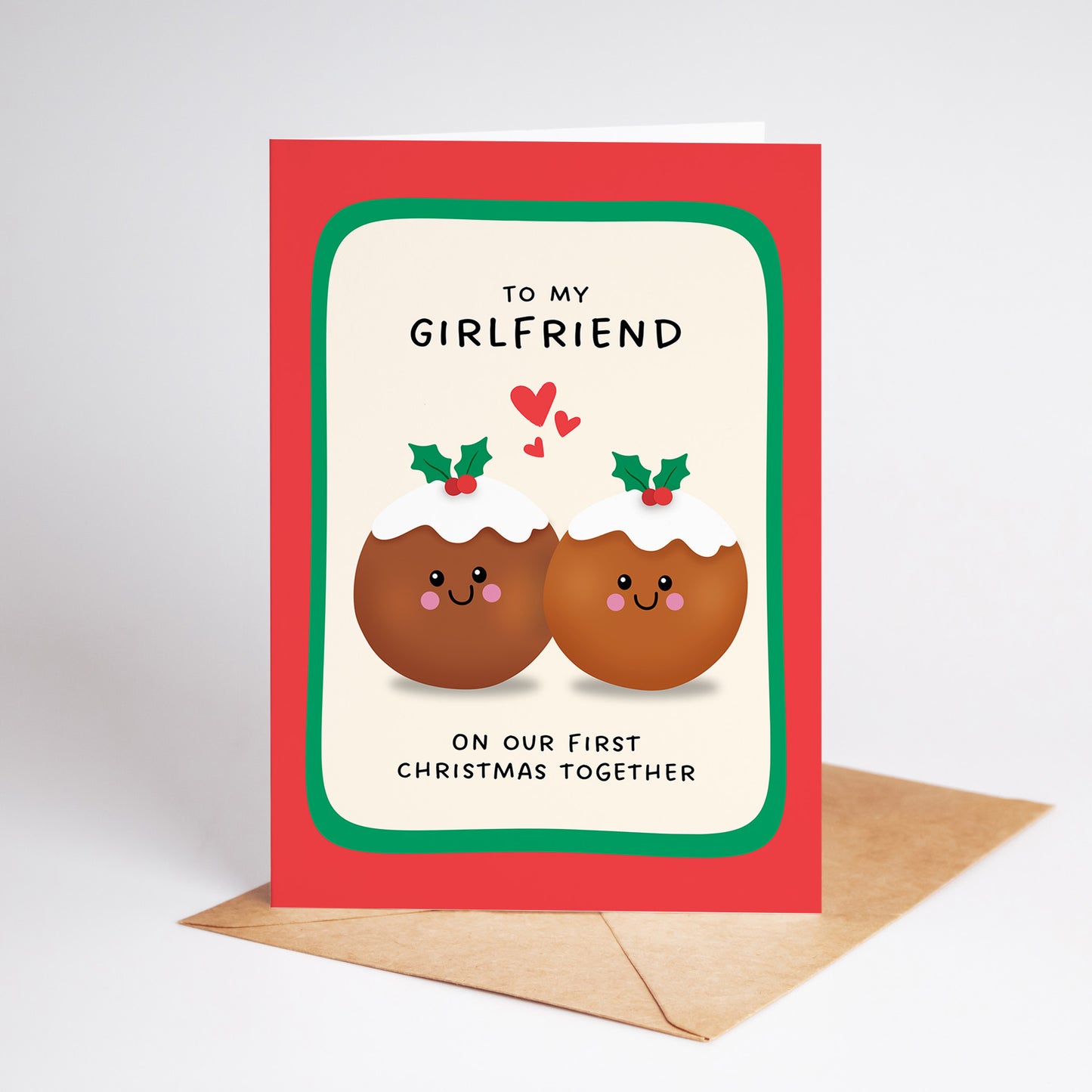 To My Girlfriend on Our First Christmas Together Card
