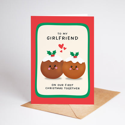 To My Girlfriend on Our First Christmas Together Card
