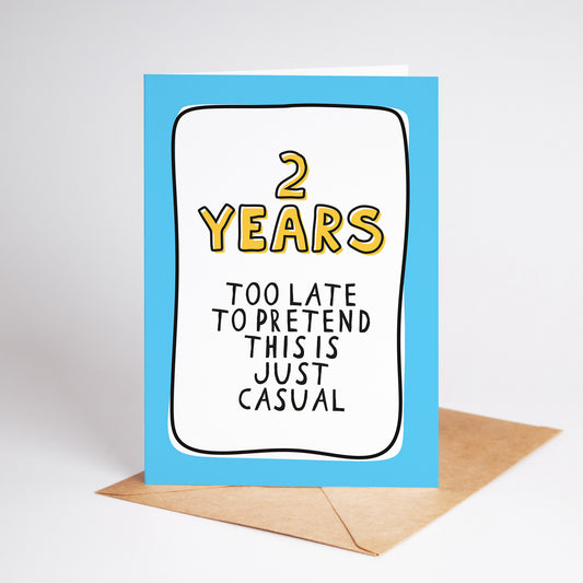 2nd Anniversary Card