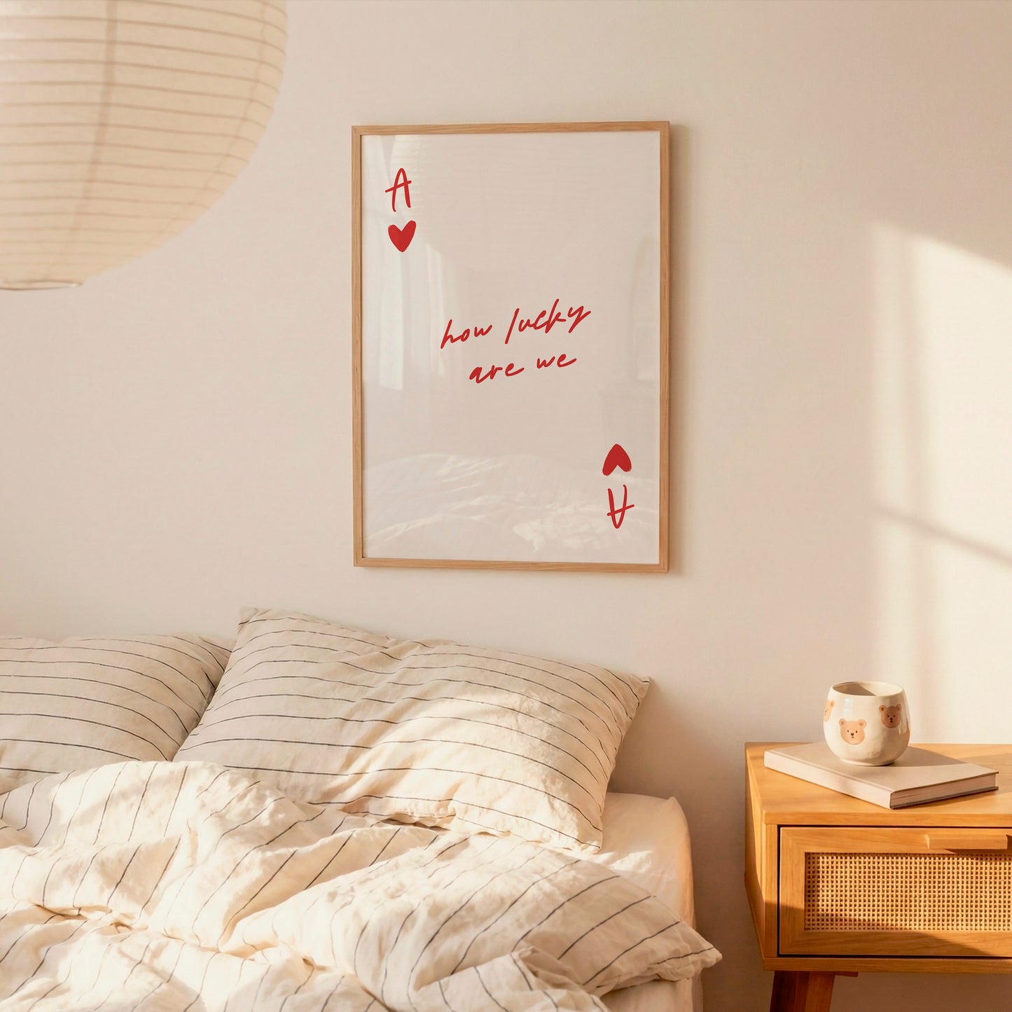 Ace of Hearts How Lucky Are We Print