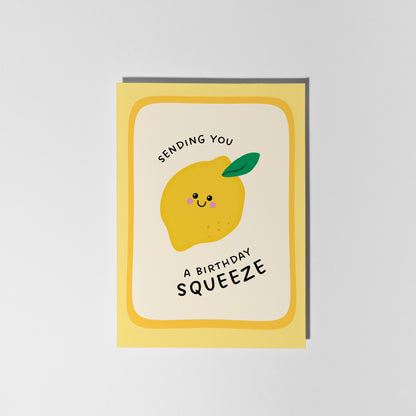Lemon Birthday Squeeze Card