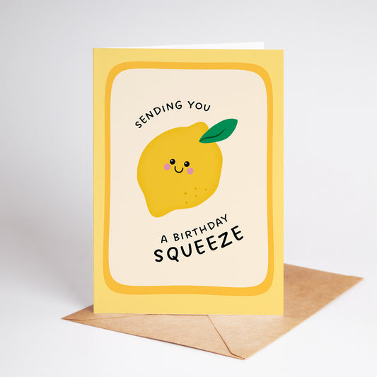 Lemon Birthday Squeeze Card