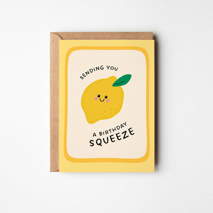 Lemon Birthday Squeeze Card