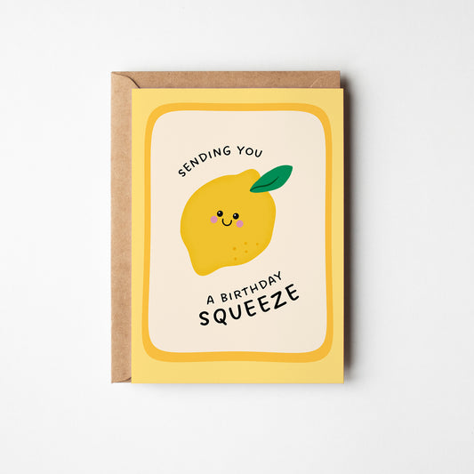 Lemon Birthday Squeeze Card
