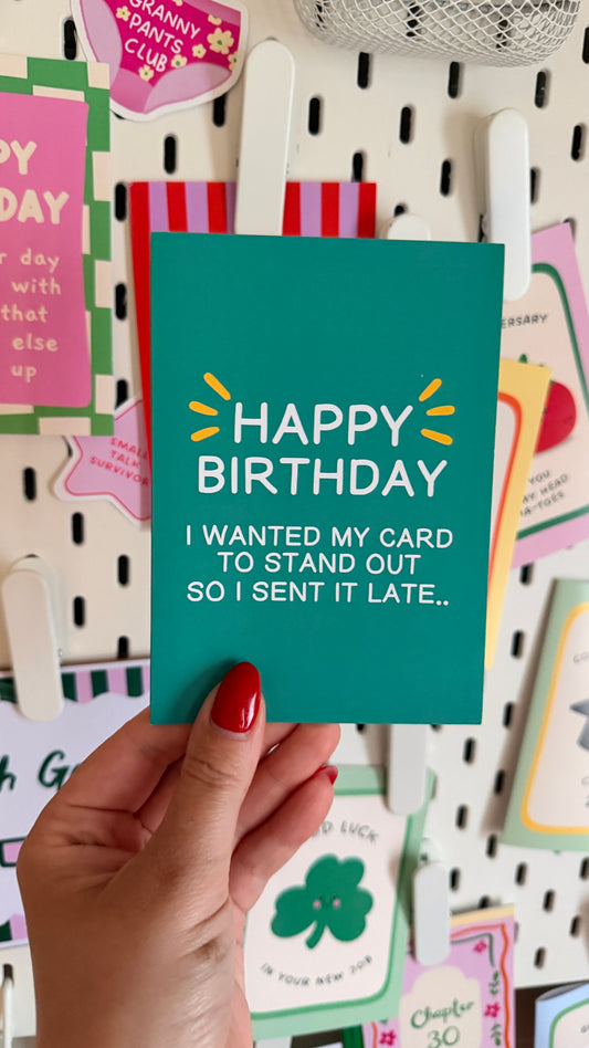 Belated Birthday Card (Seconds)