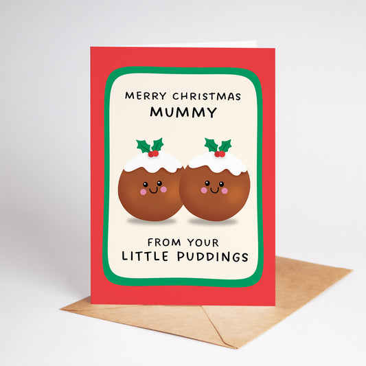 Merry Christmas Mummy From Your Little Puddings