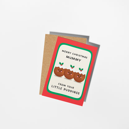 Merry Christmas Mummy From Your Little Puddings