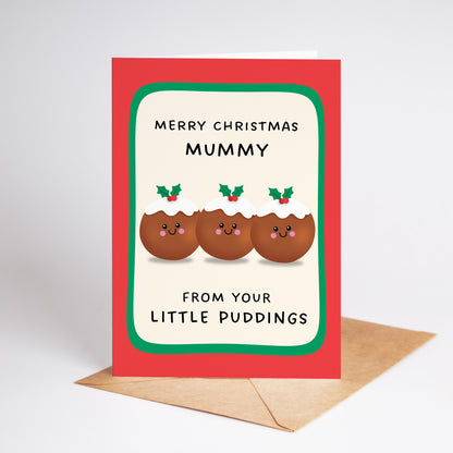 Merry Christmas Mummy From Your Little Puddings