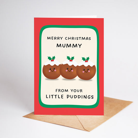 Merry Christmas Mummy From Your Little Puddings