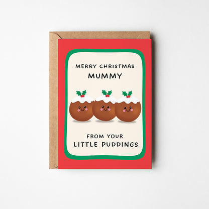 Merry Christmas Mummy From Your Little Puddings