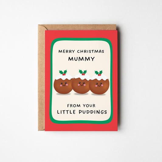 Merry Christmas Mummy From Your Little Puddings