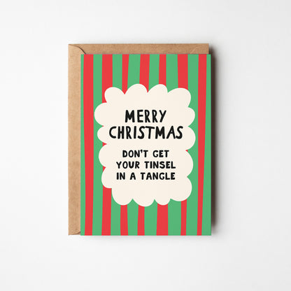 Don’t Get Your Tinsel in a Tangle Christmas Card